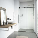 Elan E-Class 76" High x 56" Wide Sliding Frameless Shower Door with Clear Glass - image 21