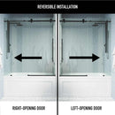 Elan E-Class 66" High x 60" Wide Sliding Frameless Tub Door with Clear Glass - image 4