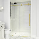 Elan E-Class 76" High x 60" Wide Sliding Frameless Shower Door with Clear Glass - image 6