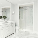 Elan E-Class 76" High x 60" Wide Sliding Frameless Shower Door with Clear Glass - image 17