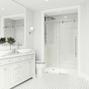 Elan E-Class 76" High x 60" Wide Sliding Frameless Shower Door with Clear Glass - image 25