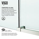 Elan E-Class 76" High x 64" Wide Sliding Frameless Shower Door with Clear Glass - image 11