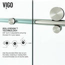 Elan E-Class 76" High x 64" Wide Sliding Frameless Shower Door with Clear Glass - image 13