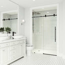 Elan E-Class 76" High x 64" Wide Sliding Frameless Shower Door with Clear Glass - image 15