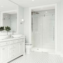 Elan E-Class 76" High x 64" Wide Sliding Frameless Shower Door with Clear Glass - image 21