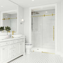 Elan E-Class 76" High x 72" Wide Sliding Frameless Shower Door with Clear Glass - image 5