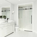 Elan E-Class 76" High x 72" Wide Sliding Frameless Shower Door with Clear Glass - image 29
