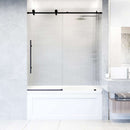 Elan E-Class 66" High x 60" Wide Sliding Frameless Tub Door with Patterned Glass - image 6