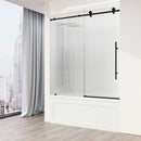 Elan E-Class 66" High x 60" Wide Sliding Frameless Tub Door with Patterned Glass - image 4