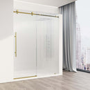 Elan E-Class 76" High x 60" Wide Sliding Frameless Shower Door with Patterned Glass - image 4