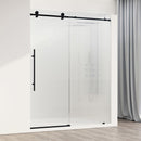Elan E-Class 76" High x 60" Wide Sliding Frameless Shower Door with Patterned Glass - image 1