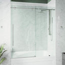 Elan E-Class 66" High x 60" Wide Sliding Frameless Tub Door with Clear Glass - image 1