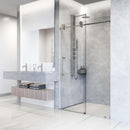Elan Hart 76" High x 60" Wide Sliding Frameless Shower Door with Clear Glass - image 5