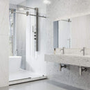 Elan Hart 76" High x 60" Wide Sliding Frameless Shower Door with Clear Glass - image 6