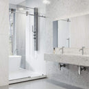 Elan Hart 76" High x 60" Wide Sliding Frameless Shower Door with Clear Glass - image 16