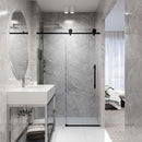 Elan Hart 76" High x 72" Wide Sliding Frameless Shower Door with Clear Glass - image 7