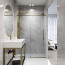 Elan Hart 76" High x 72" Wide Sliding Frameless Shower Door with Clear Glass - image 25