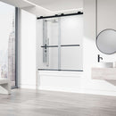 Houston 66" High x 60" Wide Sliding Frameless Tub Door with Clear Glass - image 5