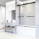 Houston 66" High x 60" Wide Sliding Frameless Tub Door with Clear Glass - image 8