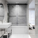 Houston 66" High x 60" Wide Sliding Frameless Tub Door with Clear Glass - image 10