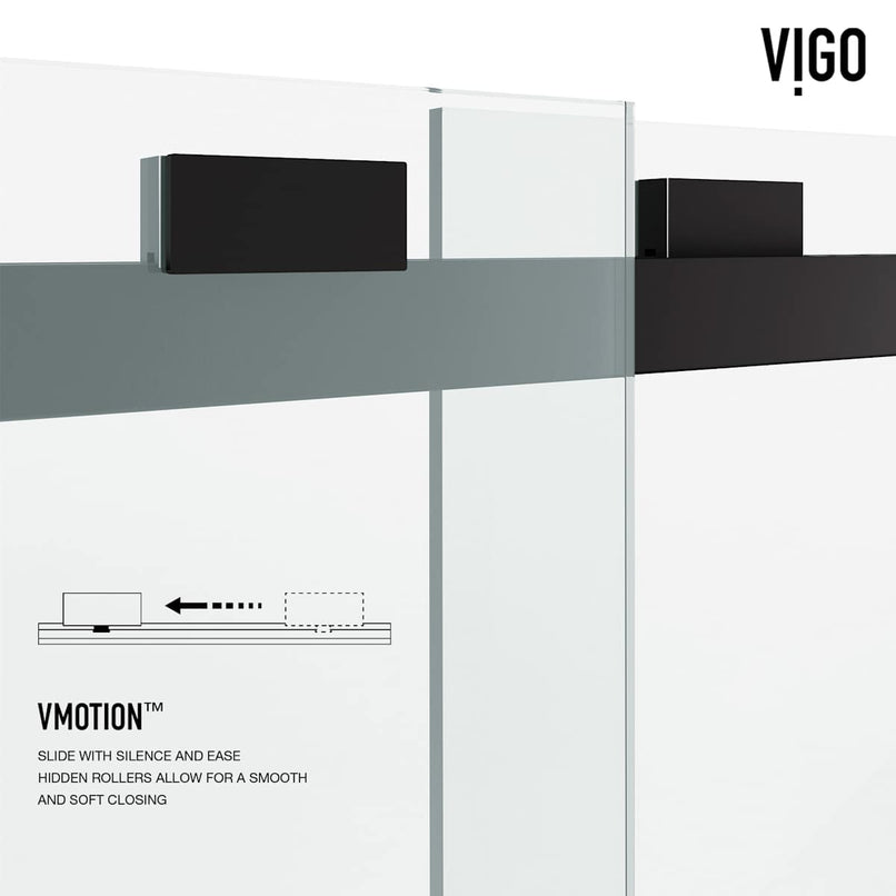 Houston 66" High x 60" Wide Sliding Frameless Tub Door with Clear Glass - image 14