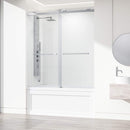 Houston 66" High x 60" Wide Sliding Frameless Tub Door with Clear Glass - image 17
