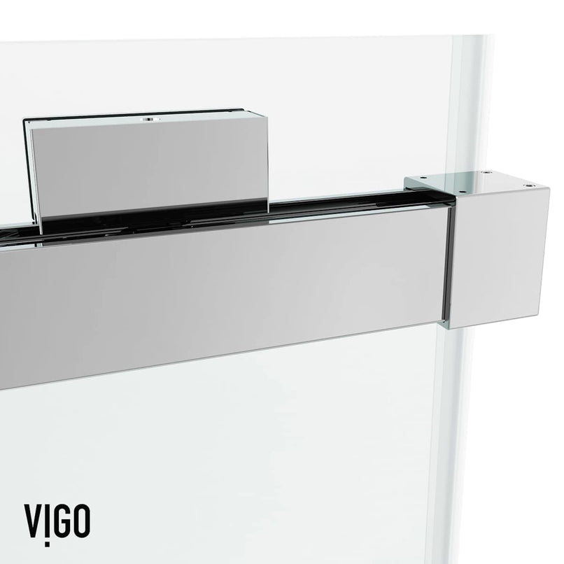 Houston 66" High x 60" Wide Sliding Frameless Tub Door with Clear Glass - image 22