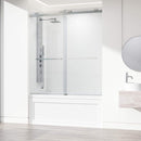Houston 66" High x 60" Wide Sliding Frameless Tub Door with Clear Glass - image 23