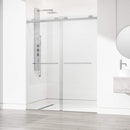 Houston 76" High x 60" Wide Sliding Frameless Shower Door with Clear Glass - image 2