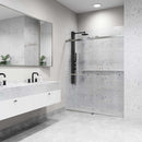 Houston 76" High x 60" Wide Sliding Frameless Shower Door with Clear Glass - image 9