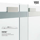 Houston 76" High x 60" Wide Sliding Frameless Shower Door with Clear Glass - image 14