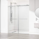Houston 76" High x 60" Wide Sliding Frameless Shower Door with Clear Glass - image 17