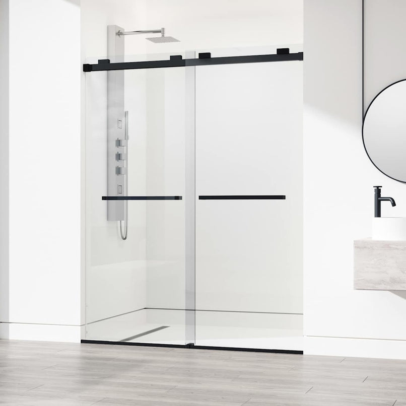 Houston 76" High x 60" Wide Sliding Frameless Shower Door with Clear Glass - image 22