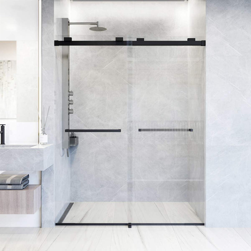 Houston 76" High x 60" Wide Sliding Frameless Shower Door with Clear Glass - image 24
