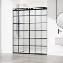Houston 76" High x 60" Wide Sliding Frameless Shower Door with Clear Glass - image 2