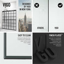 Houston 76" High x 60" Wide Sliding Frameless Shower Door with Clear Glass - image 6