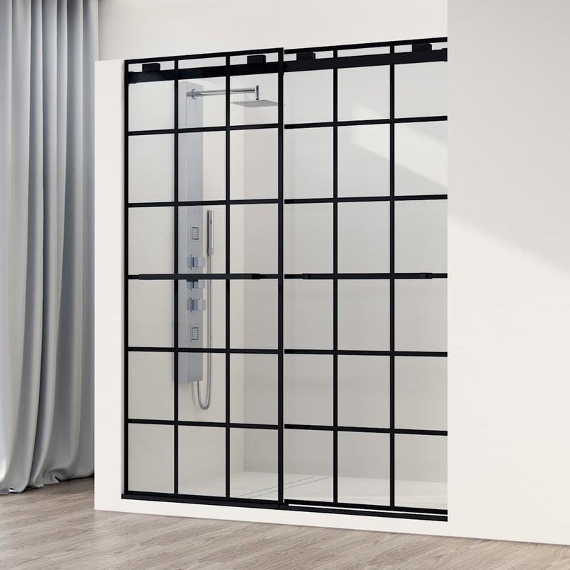 Houston 76" High x 60" Wide Sliding Frameless Shower Door with Clear Glass - image 1