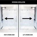 Elan 74" High x 64" Wide Sliding Frameless Shower Door with Clear Glass - image 5