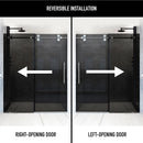 Elan 74" High x 60" Wide Sliding Frameless Shower Door with Tinted Glass - image 4