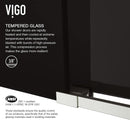 Elan 74" High x 60" Wide Sliding Frameless Shower Door with Tinted Glass - image 14