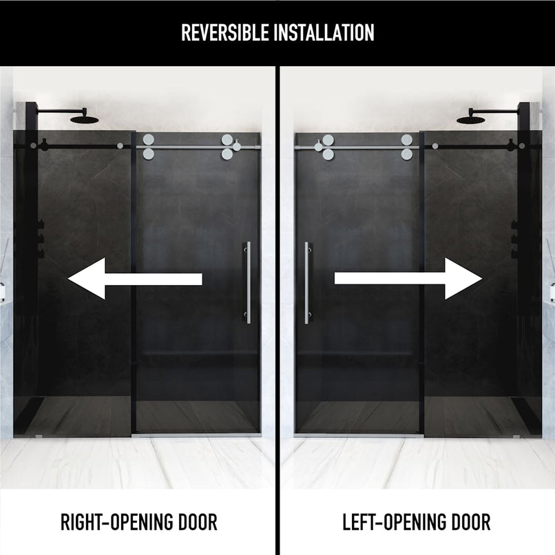 Elan 74" High x 72" Wide Sliding Frameless Shower Door with Tinted Glass - image 4