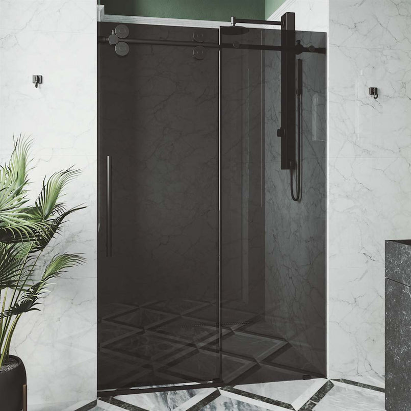 Elan 74" High x 72" Wide Sliding Frameless Shower Door with Tinted Glass - image 23