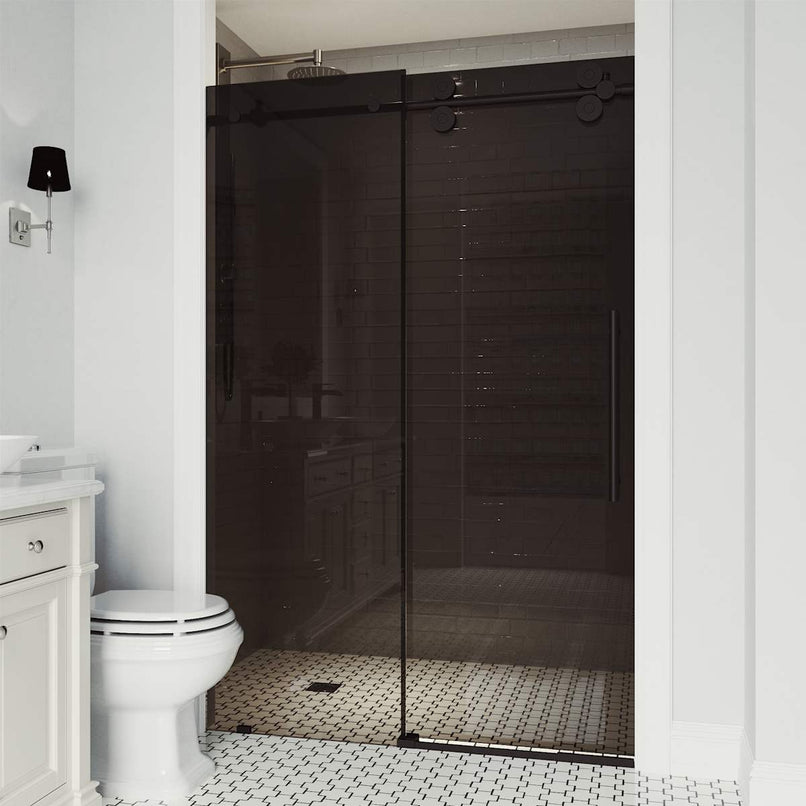 Elan 74" High x 72" Wide Sliding Frameless Shower Door with Tinted Glass - image 25
