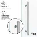 Elan 74" High x 48" Wide Sliding Frameless Shower Door with Clear Glass - image 9