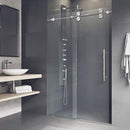 Elan 74" High x 56" Wide Sliding Frameless Shower Door with Clear Glass - image 8