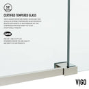 Elan 74" High x 56" Wide Sliding Frameless Shower Door with Clear Glass - image 10