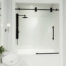 Elan 66" High x 60" Wide Sliding Frameless Tub Door with Clear Glass - image 5