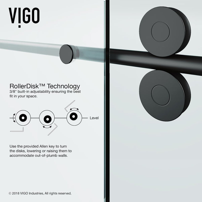 Elan 66" High x 60" Wide Sliding Frameless Tub Door with Clear Glass - image 11