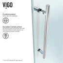 Elan 66" High x 60" Wide Sliding Frameless Tub Door with Clear Glass - image 17