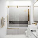 Elan 66" High x 60" Wide Sliding Frameless Tub Door with Clear Glass - image 19